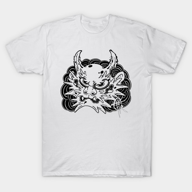 Blackwork Oni T-Shirt by Hori Chou Tattoo